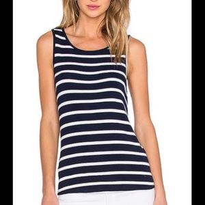 Lovers & Friends Navy & White Tank